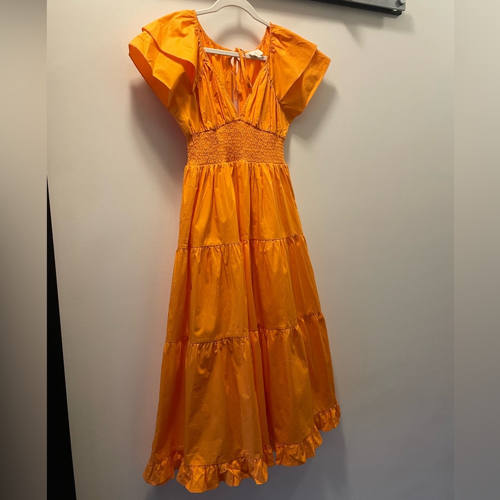 Anthropologie En Elly Kensington Ruffle Maxi Dress SP